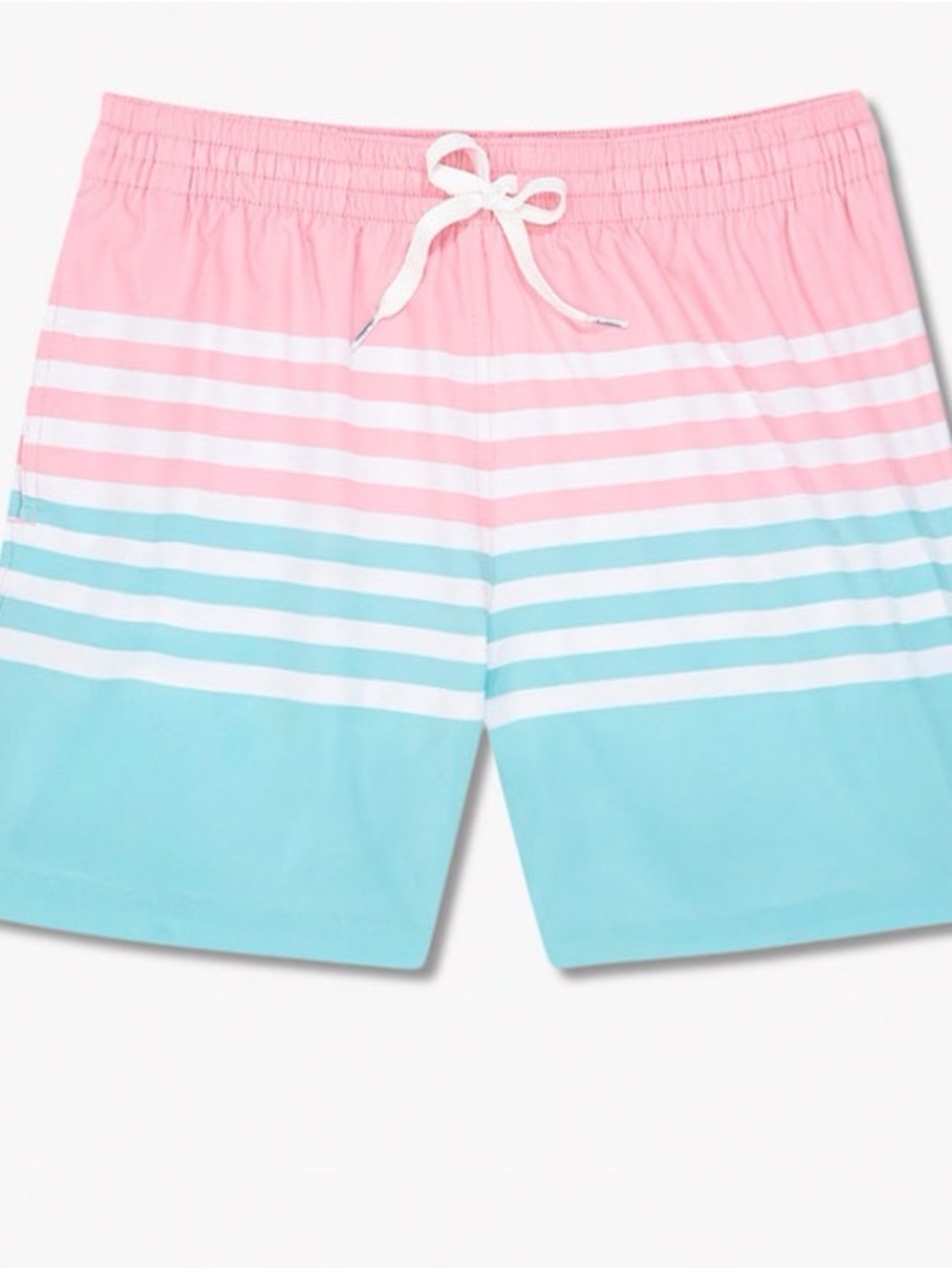 chubbies The On The Horizons classic swim trunk, blue pink and white, size small